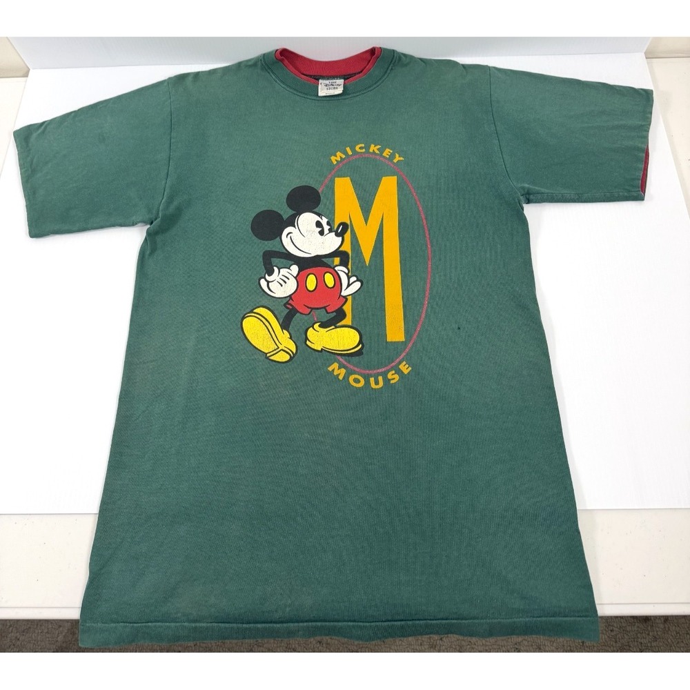 The Disney Store VTG Shirt Mens Medium Mickey Mouse Graphic Made in USA
